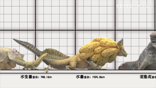 up主自制怪物猎人崛起怪物体型对比猜猜谁最大