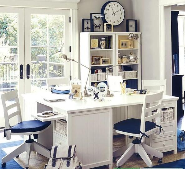 书房除了一本正经,还可以这么清新淡然