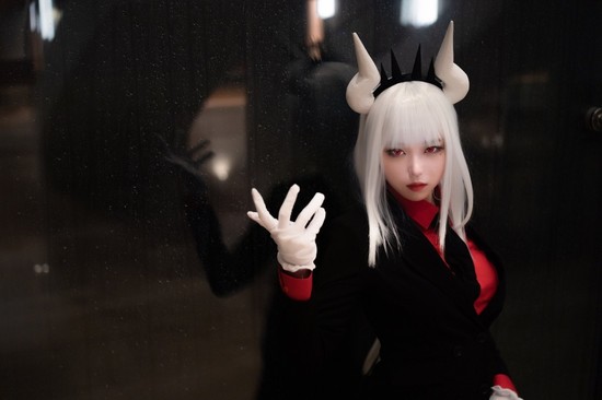 lucifer (helltaker) by /siru