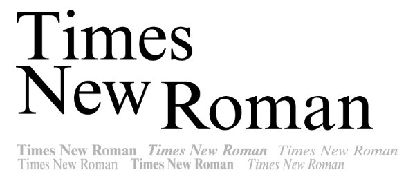 times new roman