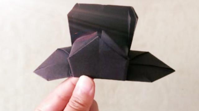 帽子折纸教程:教你如何折乌纱帽.留着教孩子!-360视频