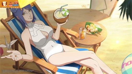 小南「夏日泳装」天使静沐暖阳,椰汁混合团子清香.