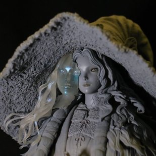 《艾尔登法环》菈妮雕像监修中原型公布:多角度欣赏老婆