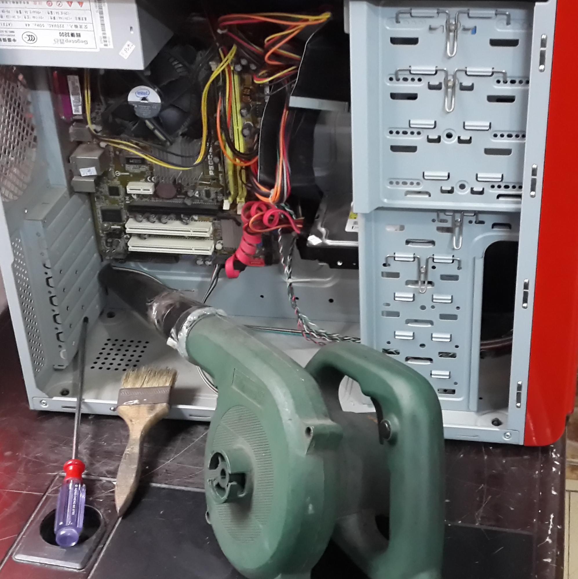 众信德it服务,电脑上门维修 台式机保养,台式机清灰除尘解决温度高