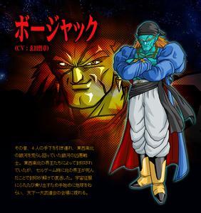 在《龙珠超次元乱战》里,波杰克首场比赛和超级赛亚人阿包对阵,刚