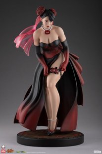 sideshowcollectibles厂商推出街头霸王5婚纱装春丽14雕像你的春丽