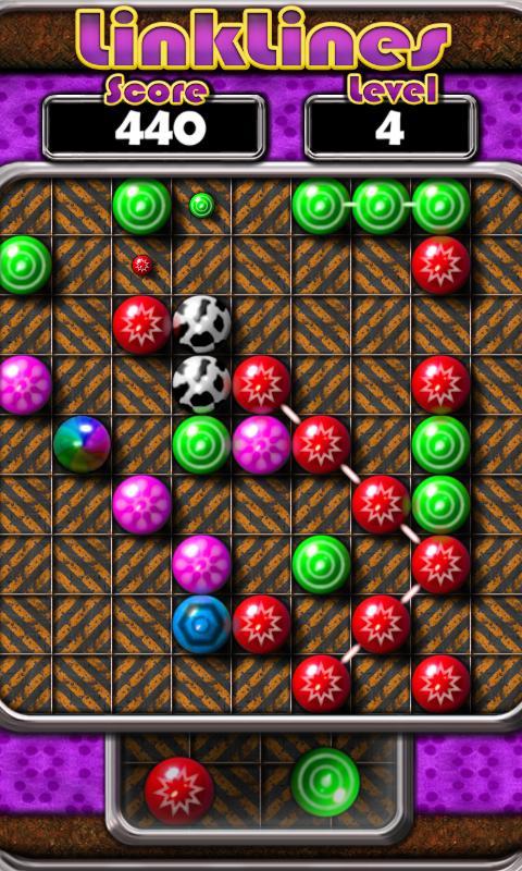 the object of the game is to link five balls of the same color