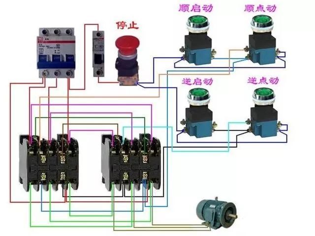 斷路器電熱偶電機傳感器接線圖大全