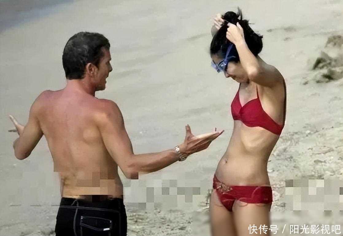 12年前,章子怡和外籍男友海边叠罗汉,留下81张照片成为一生之痛