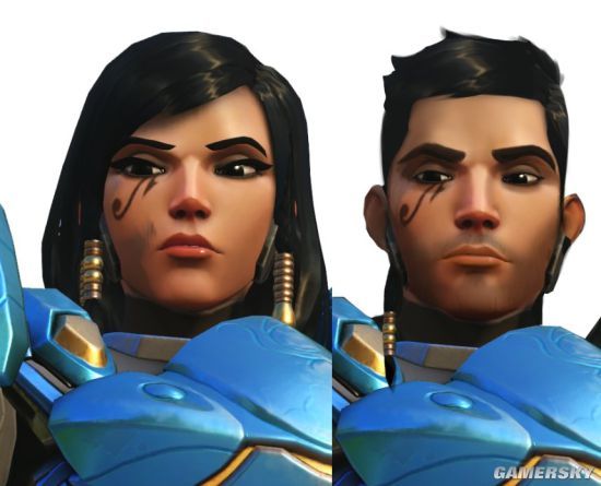 网友自制性转版《守望先锋》 女版半藏魅气十足