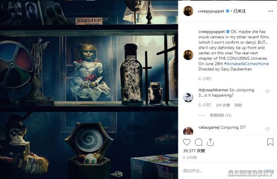 《招魂》系列主角vera farmiga和patrick wilson将加盟《安娜贝尔3