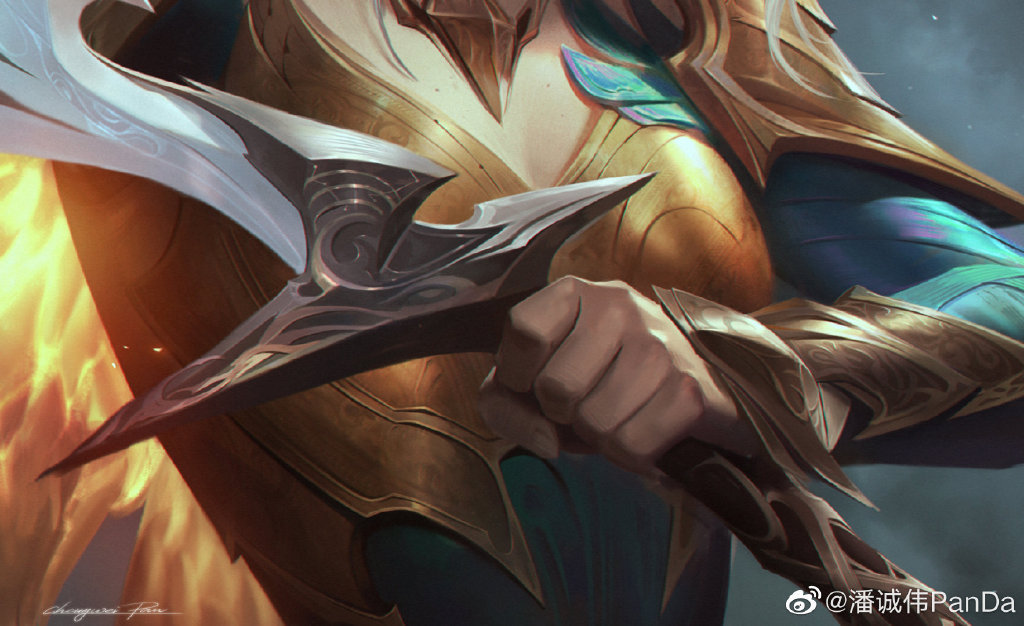 英雄联盟画师潘诚伟创造theshy天使同人:拖了将近两年