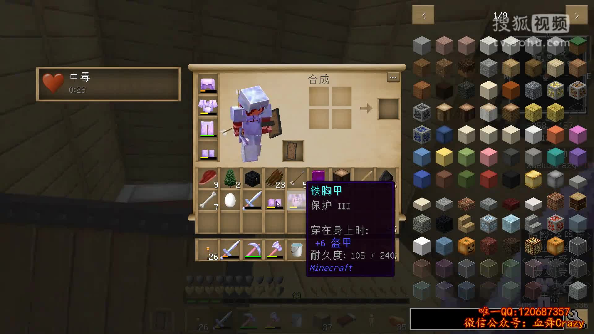 【血舞crazy】我的世界唱片空岛17 无头厉鬼