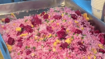 高校食堂推出砂糖橘炒荷兰豆