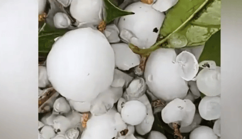 贵州突降冰雹致百余房屋受损