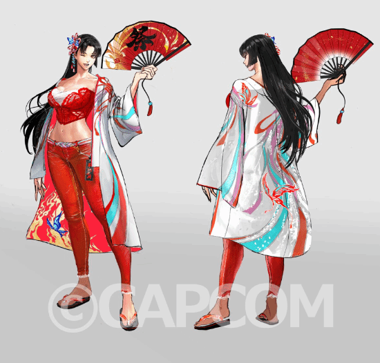 《街头霸王6》不知火舞新皮肤原画:完美身材俏皮可爱的女忍者!
