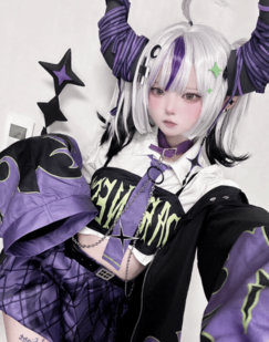 美女cos《绝区零》鲨鱼妹艾莲:娇小可爱黑丝吸睛-360游戏大厅